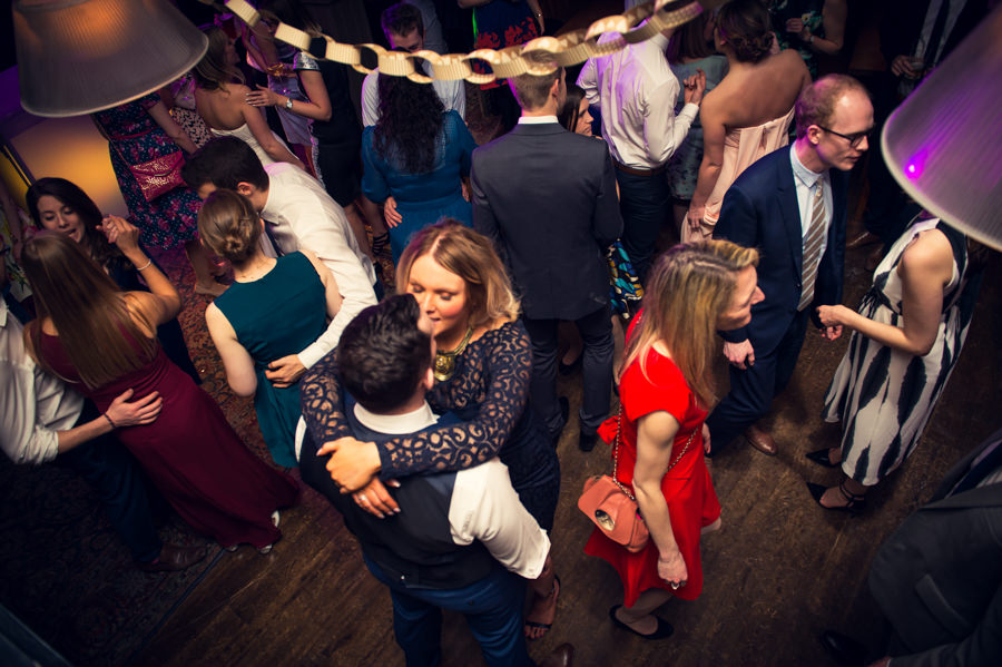 Guests dancing at a the Artisan of Clerkenwell wedding