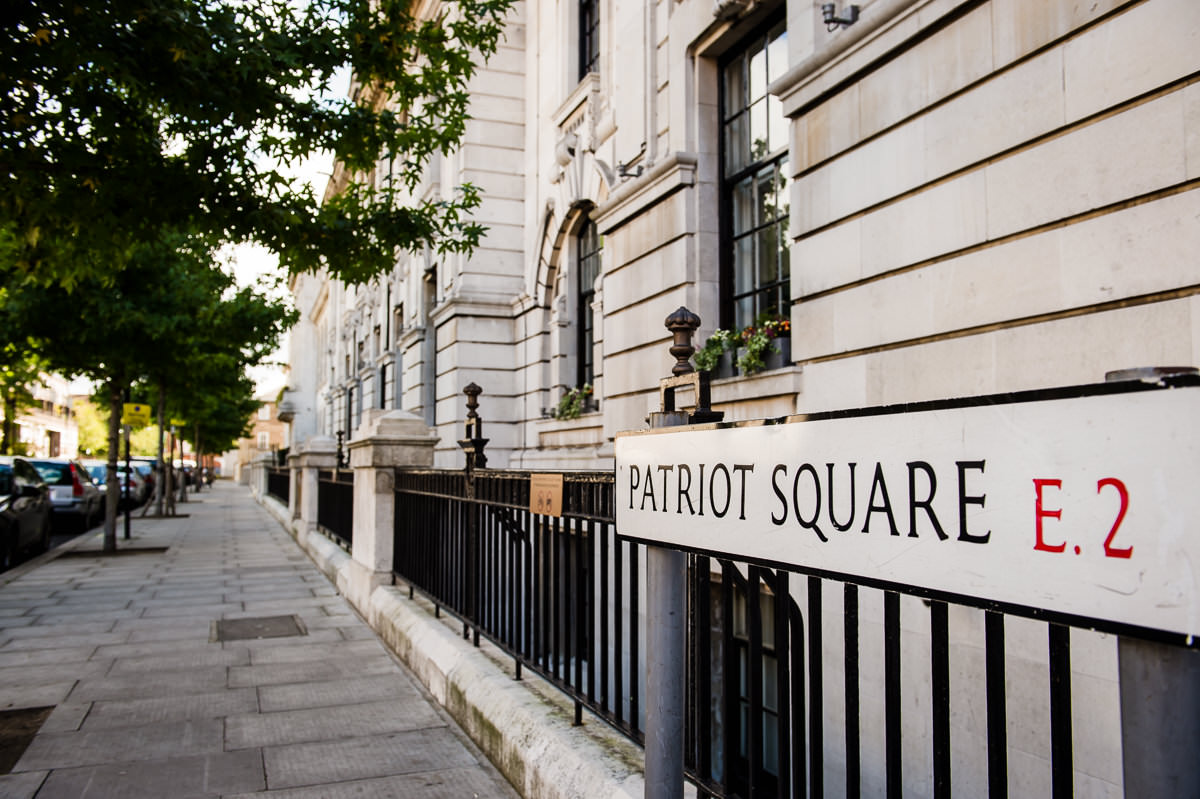 town hall hotel wedding photo of Patriot Square