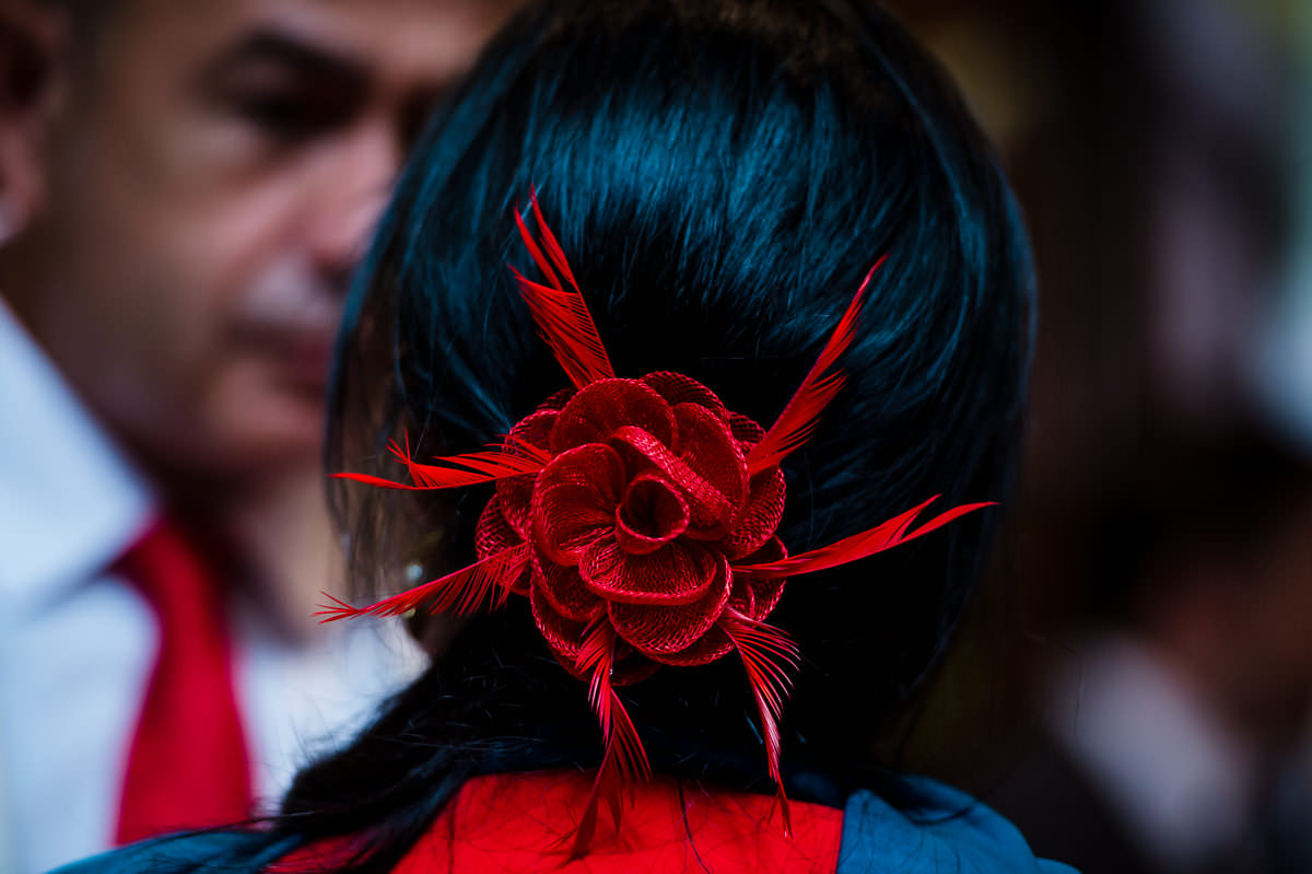 Town Hall Hotel wedding guest hair accessory