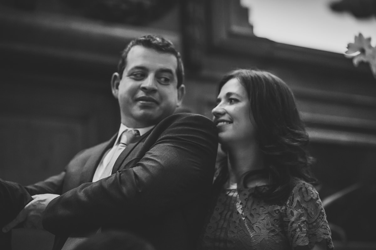 wedding guests listening to speeches