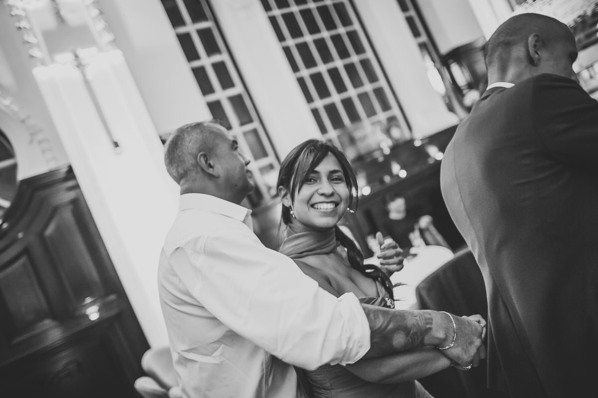 Town Hall Hotel wedding guests dancing at wedding
