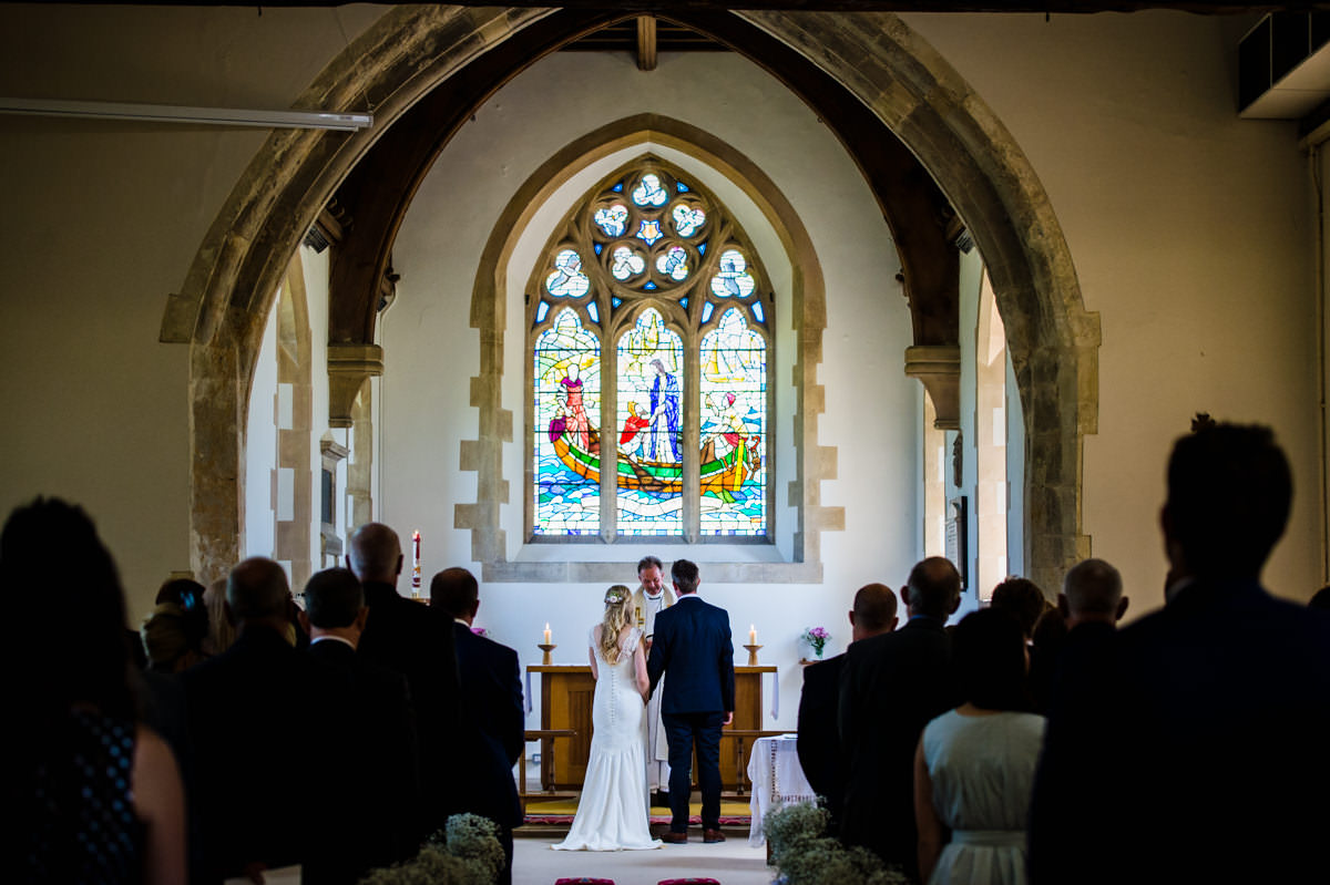 Bride and Groom in St James's Birdham 