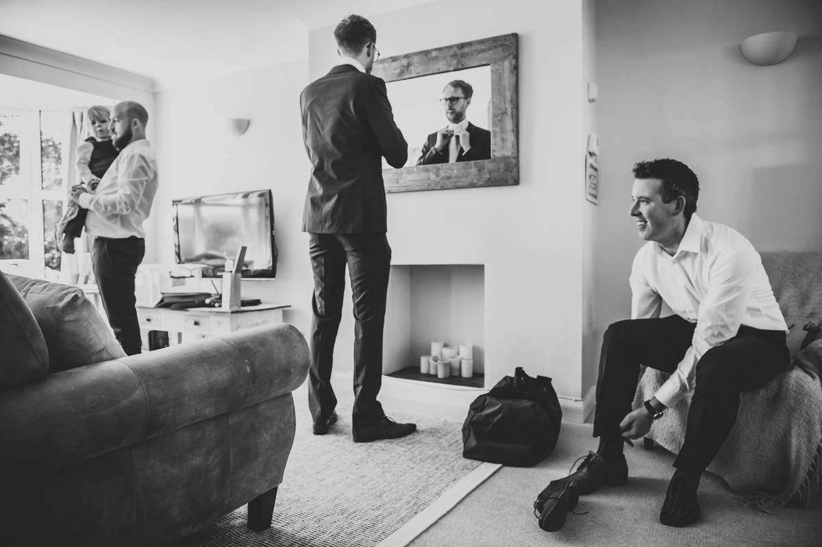 boys getting ready for a wedding