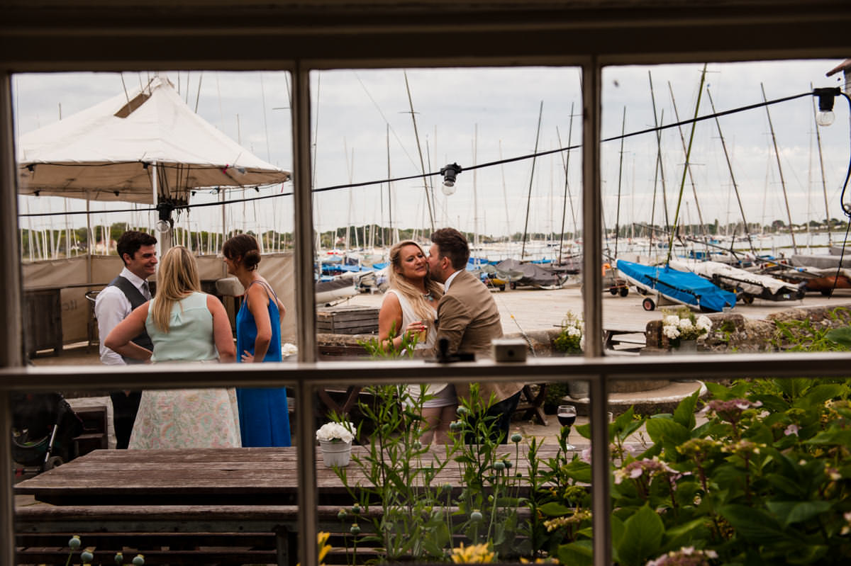 Guests enjoying the scenery at Itchenor Sailing Club