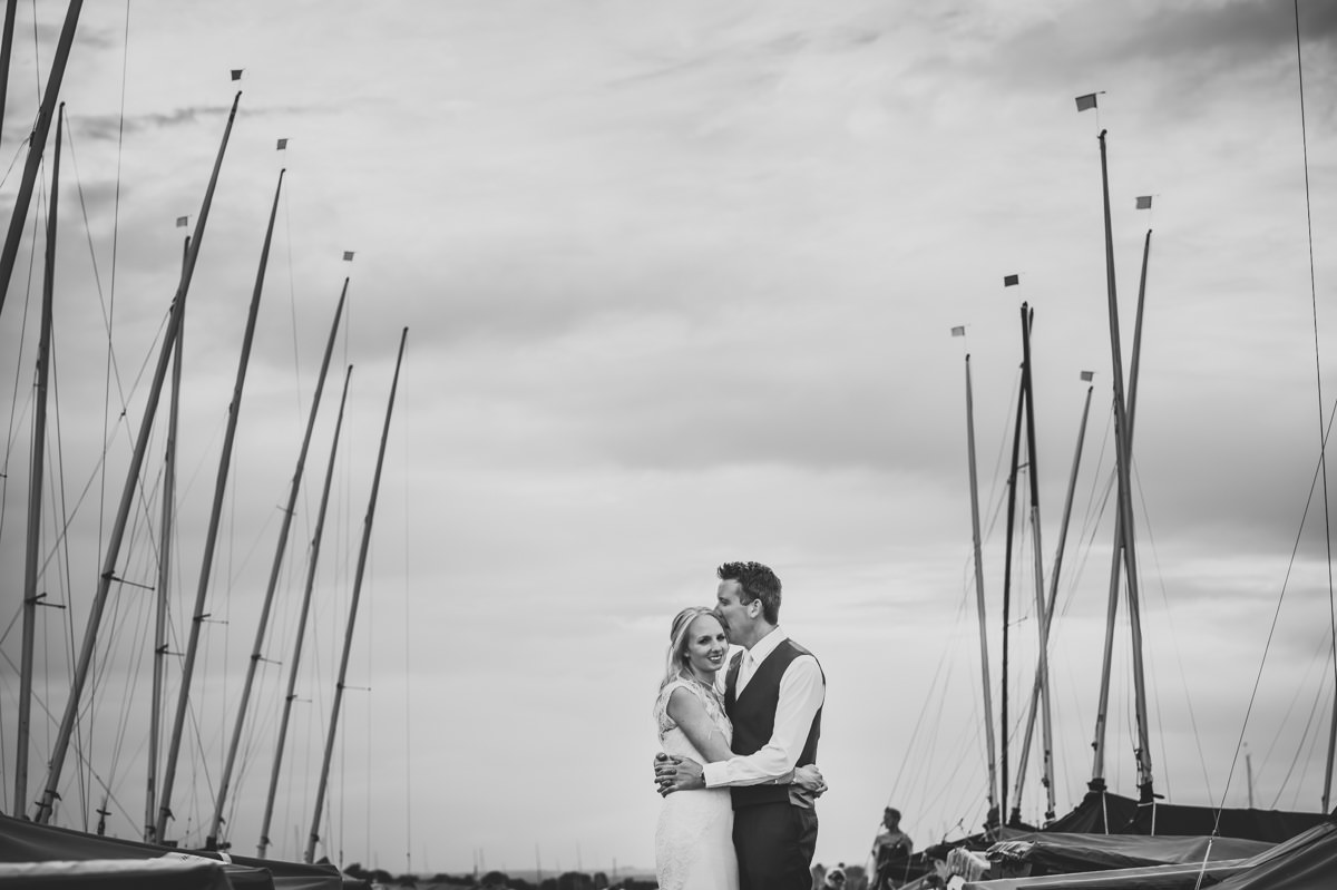  Itchenor Sailing Club wedding photographer
